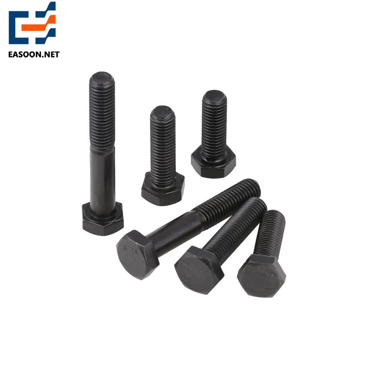 High strength Gr8.8 black hex head bolt