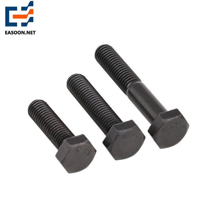 Black grade 10.9 hex bolt