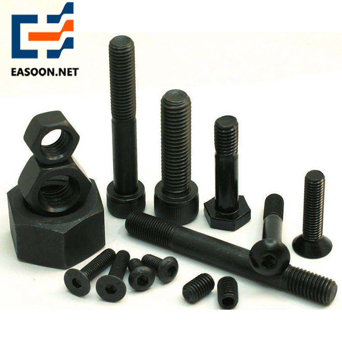 Black grade 10.9 hex bolt