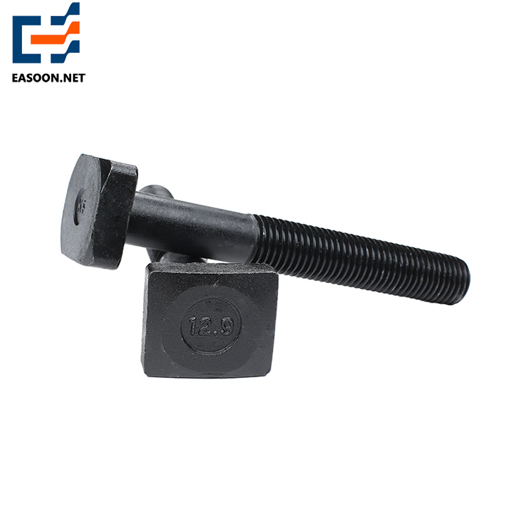 Black 12.9 high strength square bolt