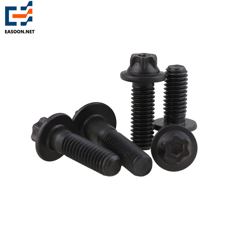 Grade 12.9 black torx head bolt