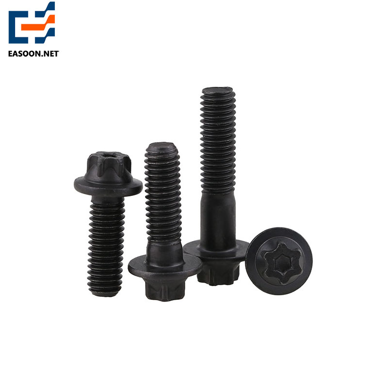 Grade 12.9 black torx head bolt