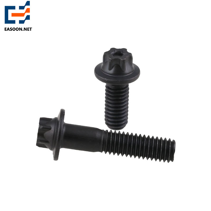 Grade 12.9 black torx head bolt