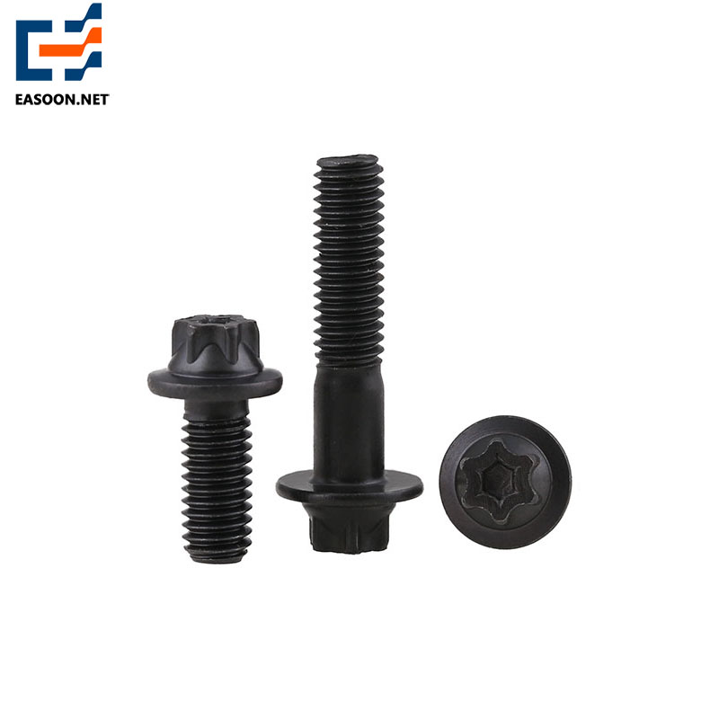 Grade 12.9 black torx head bolt