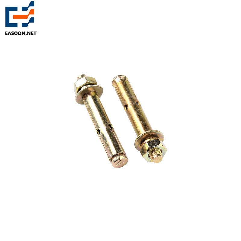 Class 4.8 yellow zinc plated expansion bolt 