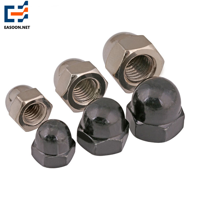 Grade 8.8 nickel plated cap nut 