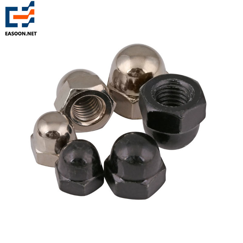 Grade 8.8 nickel plated cap nut 