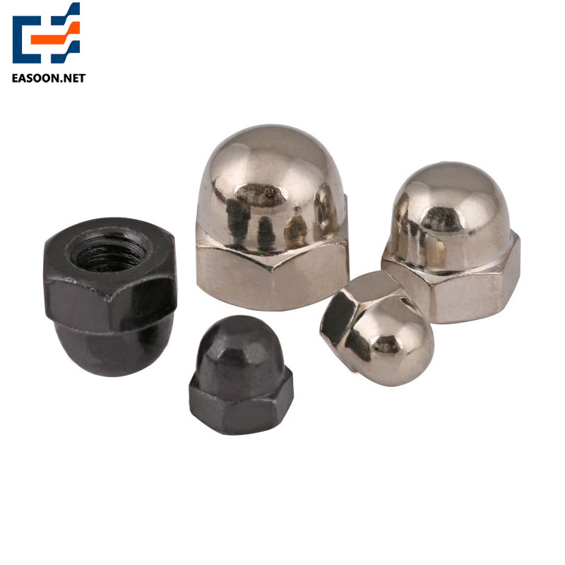 Grade 8.8 nickel plated cap nut 