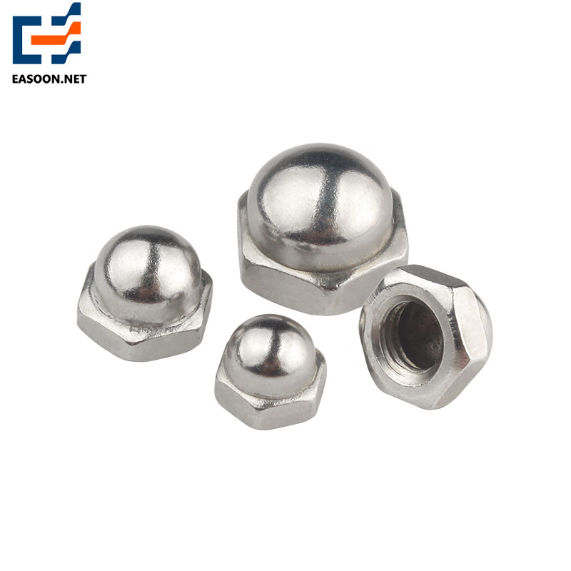 Grade 8.8 nickel plated cap nut 