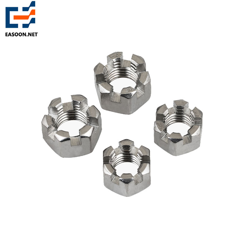 Stainless steel 304 Hexagon Slotted and Castle Nut