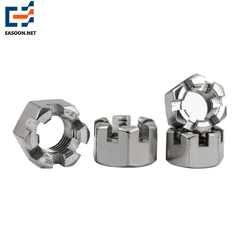 Stainless steel 304 Hexagon Slotted and Castle Nut