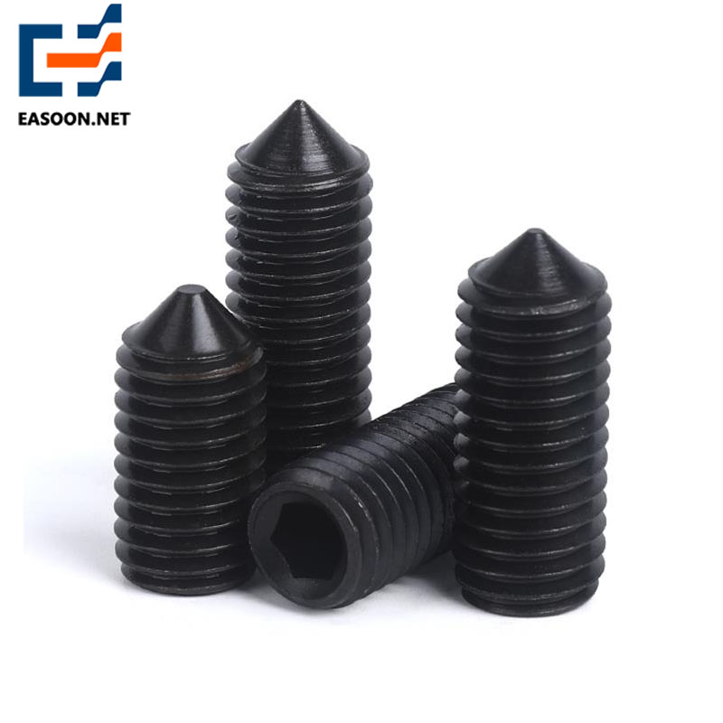 Grade 12.9 Hexagon socket set screws with cone point