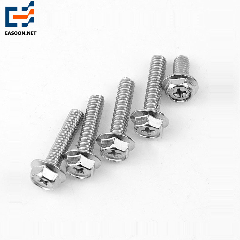 Galvanized flange head phillips bolt