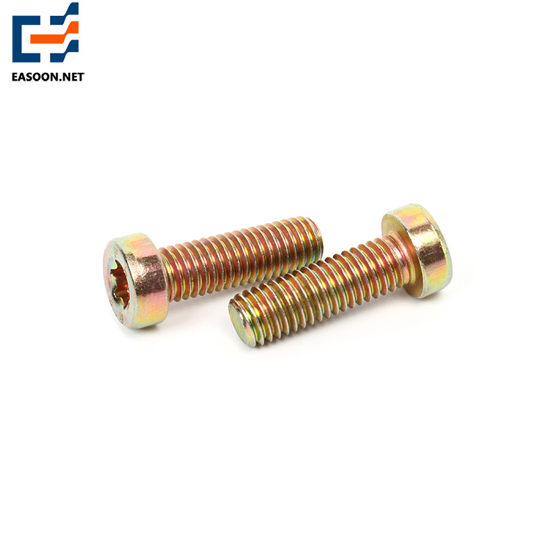 Yellow zinc plate 8.8 class 6-Lobe cap screws 