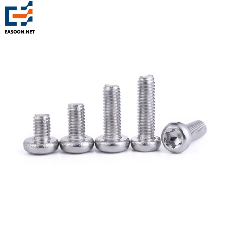 Stainless steel 6-Lobe pan head screws