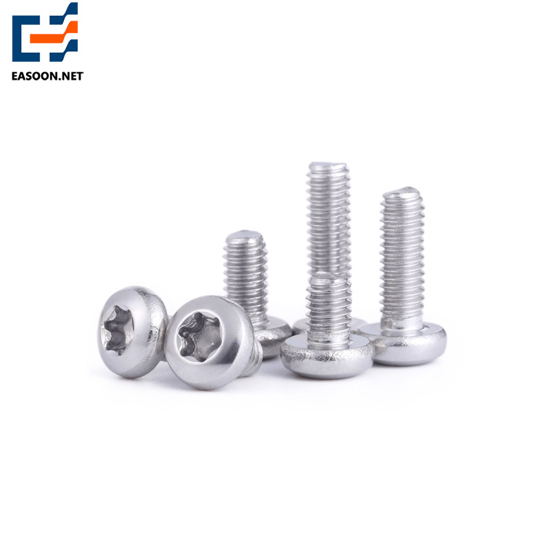 Stainless steel 6-Lobe pan head screws