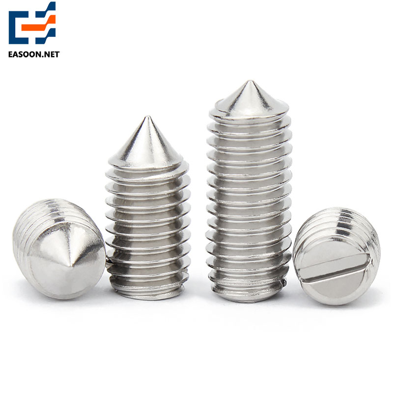 Stainless steel A2-70 flat point hexagon socket set screws 