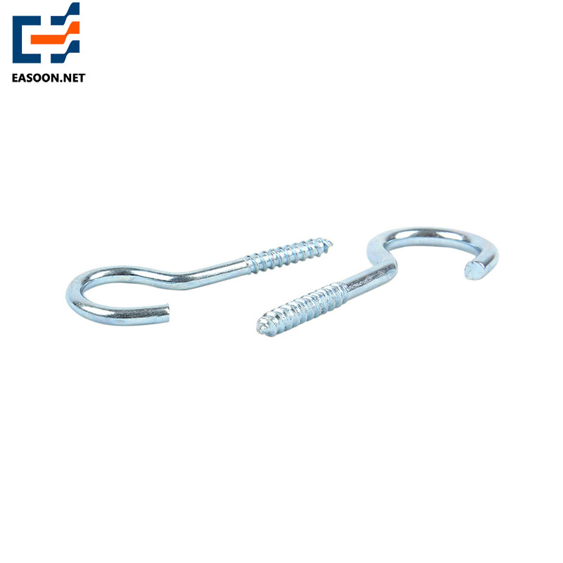 Galvanized open eye screw 