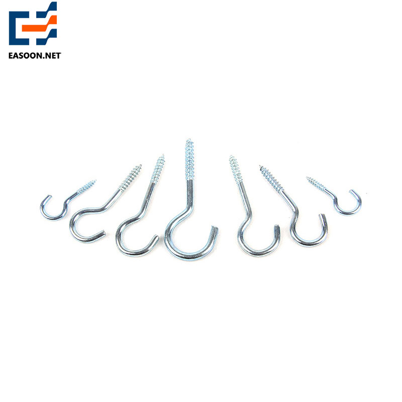 Galvanized open eye screw 