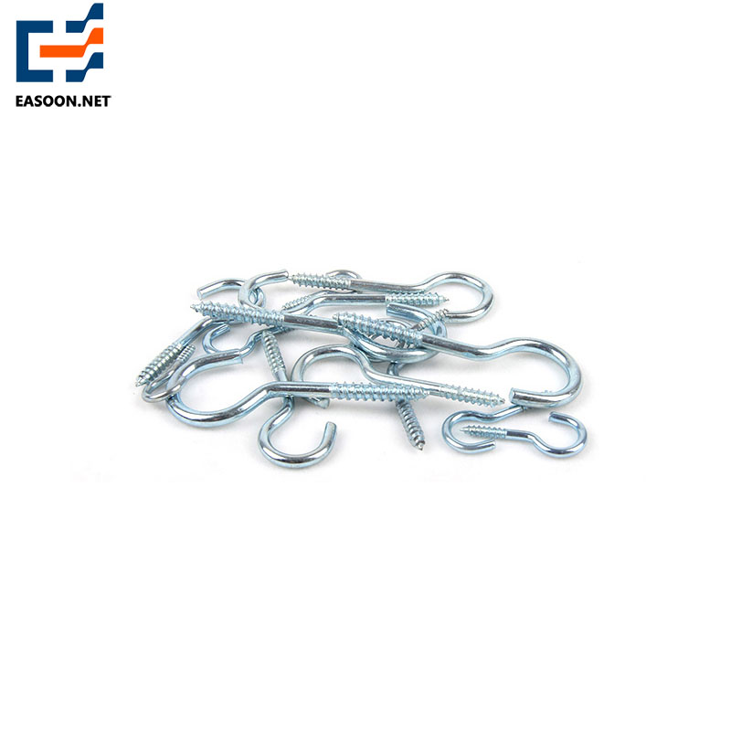 Galvanized open eye screw 