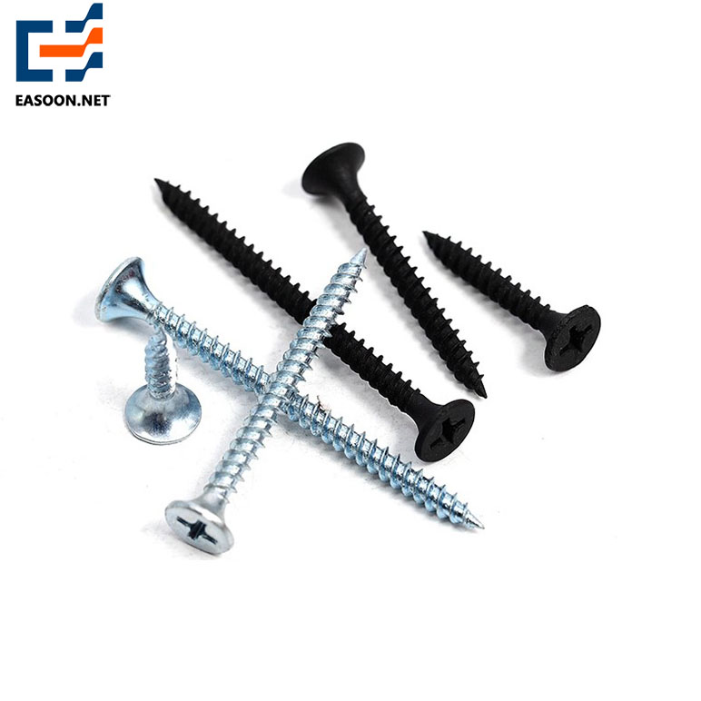 Black hardening drywall screw wood screw 