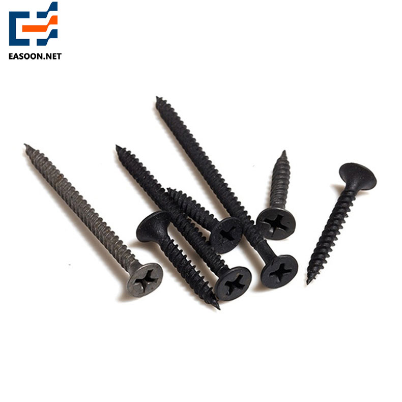 Black hardening drywall screw wood screw 