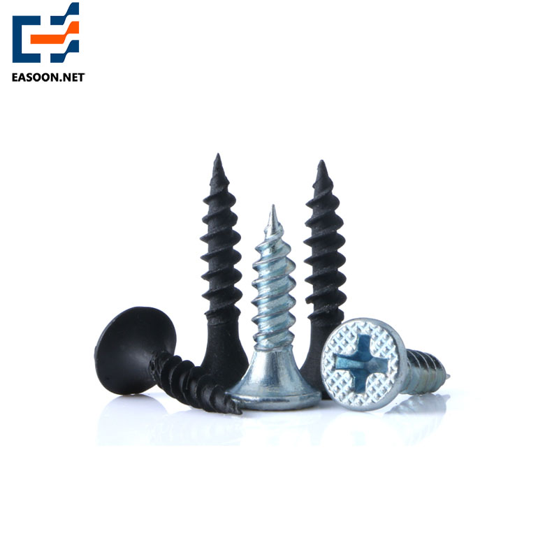 Black hardening drywall screw wood screw 