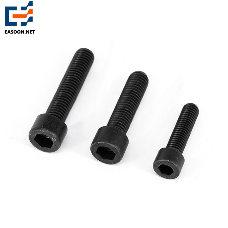 Black 12.9 hex socket bolt with cap head