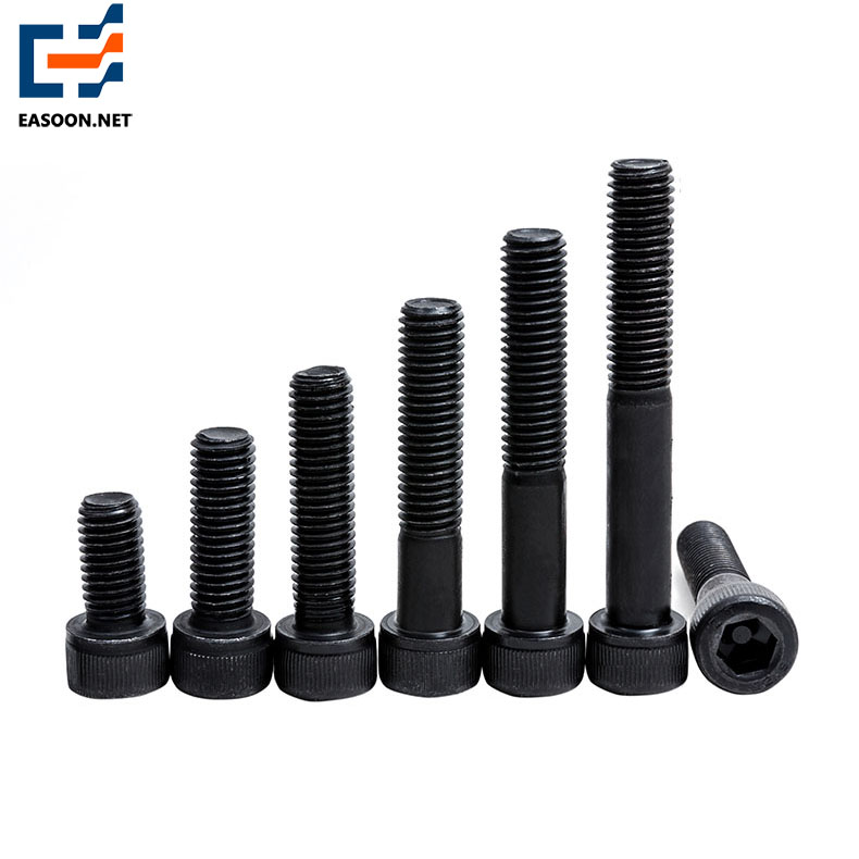 Black 12.9 hex socket bolt with cap head