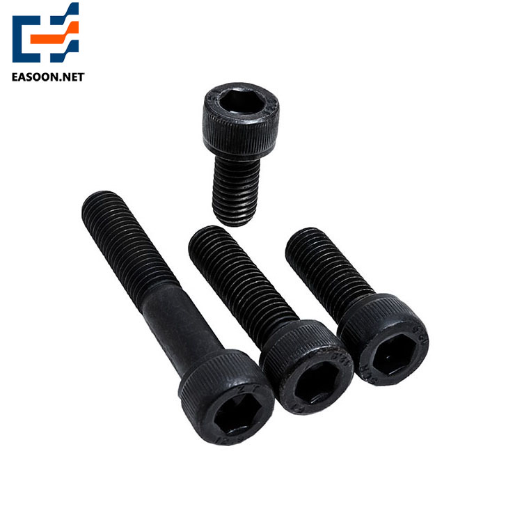 Black 12.9 hex socket bolt with cap head